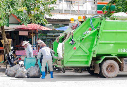 Sorted recyclables ready for transfer to materials recovery facility