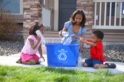 Recycling process for businesses in Edmonton